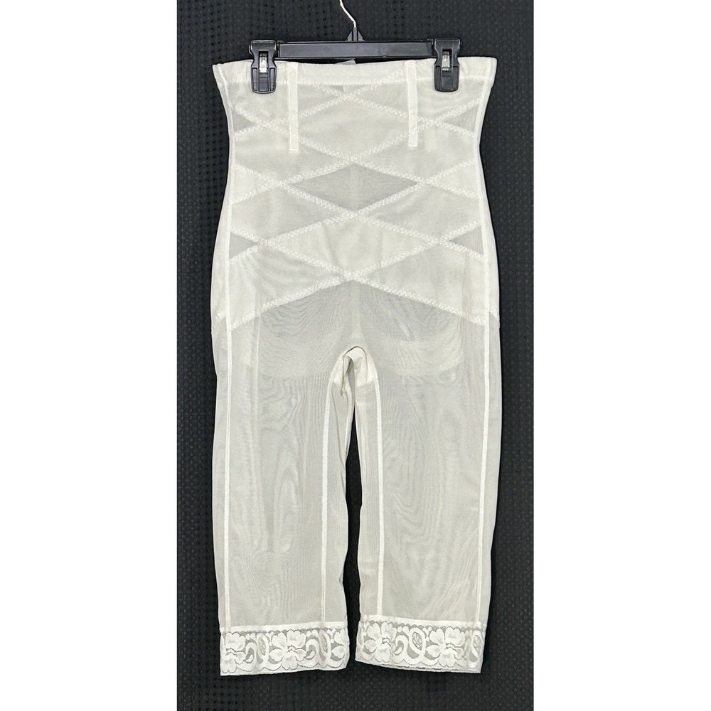 Vintage ? High Waist Extra Firm Boning Shaping Long Leg Shaper Lace XL